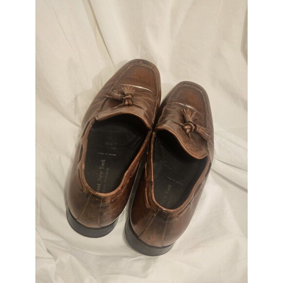 To Boot New York Adam Derrick Men\'s Italian Leather Tassel Loafers Brown Sz 10.5 main image 11